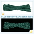 thumbnail image 4 of Uxcell Corde Paracorde Réfléchissante, Corde Paracorde Fluorescente pour Camping Randonnée Pêche Vert Foncé 49 Pieds, 4 of 7