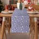 thumbnail image 4 of Bandera de mesa de nailon con lámina dorada, tela de nailon, decoración para fiestas, árboles de Navidad, copos de nieve, alces, para reuniones navideñas, camino de mesa de nailon, 4 of 5