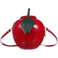 thumbnail image 1 of 1pc Girl Crossbody Bag Simple Small Shoulder Bag Apple Shaped Coin Bag, 1 of 8