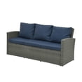 thumbnail image 5 of ACE-PATIO,5 PCS,Outdoor Patio Furniture,PE Wicker Rattan Style 5-seater Chat Set with 2 Tables & Cushions, for Patio,Backyard,Porch,Garden,Poolside(Blue), 5 of 8