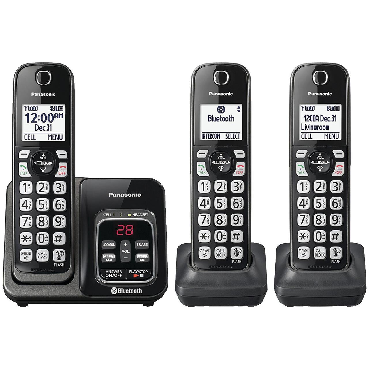 Panasonic DECT 6.0 Expandable Cordless Home Landline with