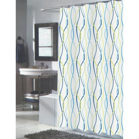 Extra Long Claire Fabric Shower Curtain Com