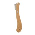 thumbnail image 4 of (The set includes: arc new bread cutter + short handle bread cutter + 20pcs blade + 1pcs blade replacement tool + 1pcs protective case) 2 pieces set wooden handle bread cutter arc bread trimming knife short handle bread pattern knife, 4 of 14