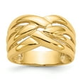 thumbnail image 1 of 14k Yellow Gold Woven Dome Ring, 1 of 9