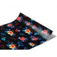 thumbnail image 2 of Rwraps Classic Floral Midnight Begonias Matte Vinyl Film Wrap 59in x 18ft Vinyl Vehicle Car Film, 2 of 9