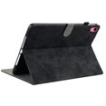 thumbnail image 3 of K-Lion Folio Flip Case for iPad 10th Generation 10.9 inch 2022 , Retro Luxury Leather Pencil Holder Wallet Case Cat Pattern Stand Card Pocket Auto Wake/Sleep Case Cover for iPad 10.9 Inch, Black, 3 of 8
