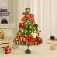 thumbnail image 5 of zhmrfg Mini Christmas Tree 18" Tabletop Artificial Tree With LED Lights Decorated Ornaments Holiday Home Decorations For Office Dorm Fireplace Table Christmas Celebration Gift, 5 of 6