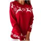 thumbnail image 1 of Suéter suelto de manga larga cómodo con estampado navideño con cuello redondo a la moda para mujer Fridja  hjk715, 1 of 7
