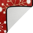 thumbnail image 5 of SKYSONIC Christmas Snowflakes Non-Slip Area Rug, Red Floor Carpet Comfort Floor Mats Decor for Indoor Front Porch Living Room Bedroom Kitchen, 36"x24", 5 of 7