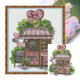 thumbnail image 1 of Hilo Algodón Ecológico Bordado Parcial Kit Punto Cruz Impresión 14CT 32x28cm, 1 of 9
