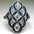 thumbnail image 3 of EOEMY Fashion 925 Silver Filled Rings Cubic Zirconia Women Jewelry Size 6-10-7, 3 of 5