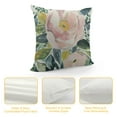 thumbnail image 4 of ONETECH Fashion Home Decoration Design Throw Pillow Case Green and Pink Watercolor Floral Square Custom Pillowcase Cushion Cover Double Sided Printed, 4 of 5