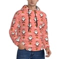 thumbnail image 2 of Naloa Merry Christmas Santa Claus Men's Casual Hooded Collar Drawstring Hoodies Pullover Sweatshirts Casual Long Sleeve Shirts-XX-Large, 2 of 7