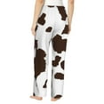 thumbnail image 3 of Daiia Brown Cow Women's Sleep Pant with Pockets and Drawstring,Pajama Pants-Large, 3 of 9