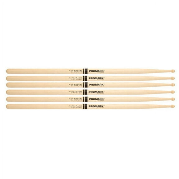 3 PACK Promark Select Balance Maple Rebound 7A Drumsticks, Single Pair RBM535LRW-3