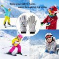 thumbnail image 4 of DHFJKG Kids Children Ski Gloves Winter Waterproof Insulated Warm Snow Gloves For Snowboarding Sledding Thermal Breathable Mitten, 4 of 5