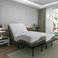 thumbnail image 3 of ESHINE Split King Adjustable Bed Frame - 12 inch Hybrid Memory Foam Mattress, with Massage, Wireless Remote, USB, Under Bed Night Light, Head and Foot Incline, 3 of 7