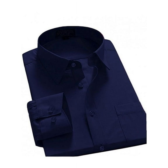 Men's Regular Fit Long Sleeve Button Down Dress Shirt
