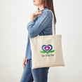 thumbnail image 3 of CafePress - Live Laugh Love Hearts Tote Bag - Unisex Canvas Tote Bag, Beige, 1-Piece, 3 of 6