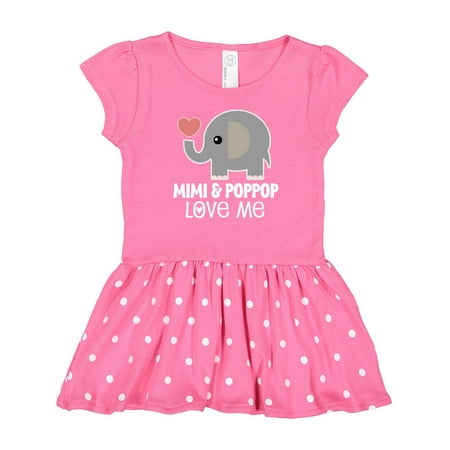 

Inktastic Mimi and PopPop Love Me Grandchild Gift Baby Girl Dress
