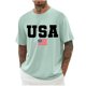 thumbnail image 1 of Camisas de Manga Larga para Hombres Imprimir Cuello Redondo Manga Corta Blusa Algodón Lino Poliéster, Camisa de Moda Casual para Hombres, 1 of 3