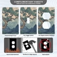 thumbnail image 3 of Yayeee Blank Wall Plate Cover 1-Gang 4.5"x2.7" Home Unused Decorative Outlet, Tree in The Mountains, 3 of 7
