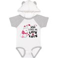 thumbnail image 3 of Inktastic Mimi Loves Me Lots and Lots- Cute Elephant Boys or Girls Baby Bodysuit, 3 of 5