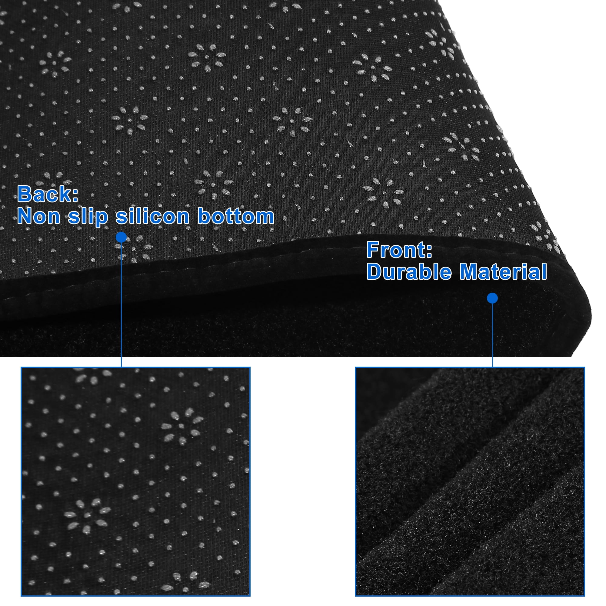 Unique Bargains Dashboard Covers for Dodge Journey 2011-2020 Dash Cover Mat Non-Slip Pad Protector Carpet Black