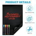 thumbnail image 4 of Uxcell 18"x24" Self Adhesive Magnetic Dry Erase Blackboard Paper Set, Black, 4 of 5