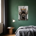 thumbnail image 2 of ZHONGYUTONG African American Canvas Wall Art Orange Queen Picture Black Women Painting Wall Decor Afro Girl Fashion Art Prints Bedroom Home Decor Framed (12.00" x 18.00"), 2 of 5
