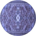thumbnail image 1 of Ahgly Company Indoor Round Persian Blue Traditional Area Rugs, 3' Round, 1 of 4
