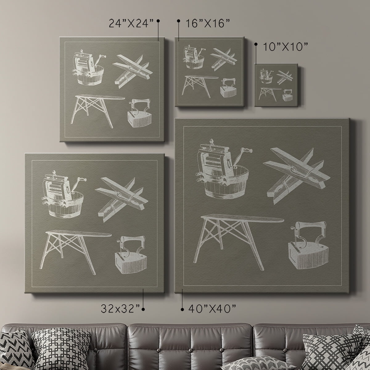 Wexford Home Laundry Tips VIII-Premium Gallery Wrapped Canvas, 10" x 10" - Ready to Hang