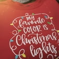 thumbnail image 2 of Embroidered My Favorite Color is Christmas Lights shirt, Christmas Family Shirt, Christmas Lights Shirt, Christmas Shirt, Holiday Christmas, 2 of 5
