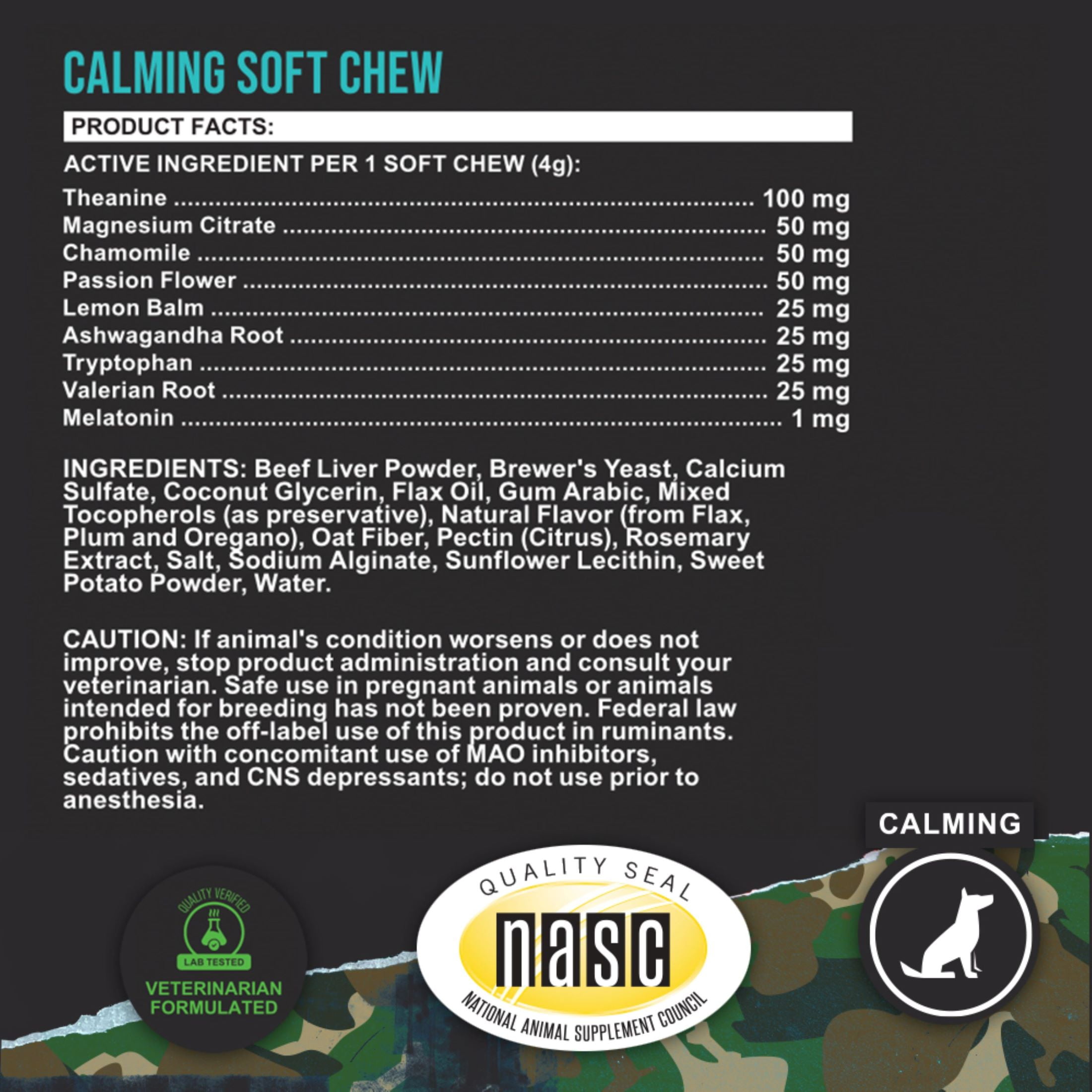 (6 pack) Operation Good Boy: Calming & Stress Support Supplements, Beef Liver Flavor Soft Chews, 60 Count