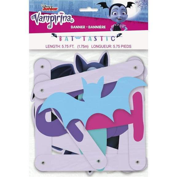 Unique Disney Vampirina Large Jointed Party Banner 1 Ct.