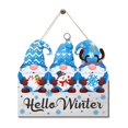 thumbnail image 2 of sunsanly Christmas Paper Door Sign Gnome Tree Elk Pattern Indoor Outdoor Decoration Front Door Wall Hanging Welcome Doorplate Pendant Party Scene Setting Prop, 2 of 8