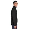 thumbnail image 3 of Men's Newbury Mélange Fleece Quarter-Zip - BLACK HEATHER - 2XL, 3 of 3