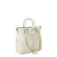 thumbnail image 3 of Time and Tru Women's Giselle Faux Leather Convertible Tote Handbag Beige, 3 of 5