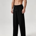 thumbnail image 6 of Eagokdc Stretch Pants for Men Casual Summer Loose Exercise Drawstring Jogging Big And Tall Pant With Pockets Size S-4XL, 6 of 8