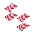 thumbnail image 4 of 4 piezas de accesorios de escena de la vida de la casa, decoración de muñecas, mini simulación para salón, dormitorio, sofá, cama, regalos rayas rojas, 4 of 8