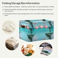 thumbnail image 5 of Coolnut Palm Flamingo Foldable Canvas Storage Bin, Sturdy Fabric Storage Basket with Handles, Storage Cube Box for Organizing Shelf Nursery Toy Closet 2PCS#873 Home Decor, 5 of 7