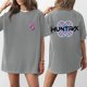 thumbnail image 1 of Pop cazadora para niña Demo-n Hunters Graphic Round-Neck Short Sleeve T Shirt For Kids Youth Fashion Tee With Cartoon Print Design Soft Blend Top For Children （Light Gray）, 1 of 4