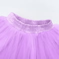 thumbnail image 4 of Toddles Girls Tulle Tutu-Skirts Cute with Pom-Pom Elastic High Waisted Tiered Solid Color Ballet Dance Princess Mini Skirt for 2-6Y Kids, 4 of 4