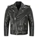 thumbnail image 1 of Chaqueta de cuero PU para hombre, abrigo ajustado a la moda, cuello vuelto, ropa de calle, 4XL, 1 of 5