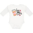 thumbnail image 3 of Inktastic I Love You a Latte with Coffee Cup Boys or Girls Long Sleeve Baby Bodysuit, 3 of 5