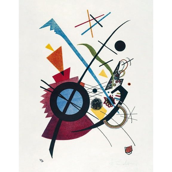 Violet by Wassily Kandinsky - 12" x 18" Art Print Wall Decor