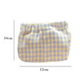 thumbnail image 3 of Bolsa de cosméticos a cuadros, monedero portátil de algodón para suministros de viaje (púrpura) Ehuebsd Cuidado Belleza, 3 of 8