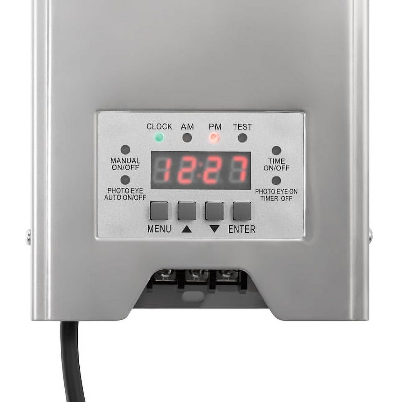 Kichler 200W 120V Multi-Tap Landscape Lighting Transformer with Digital Timer Stainless Steel