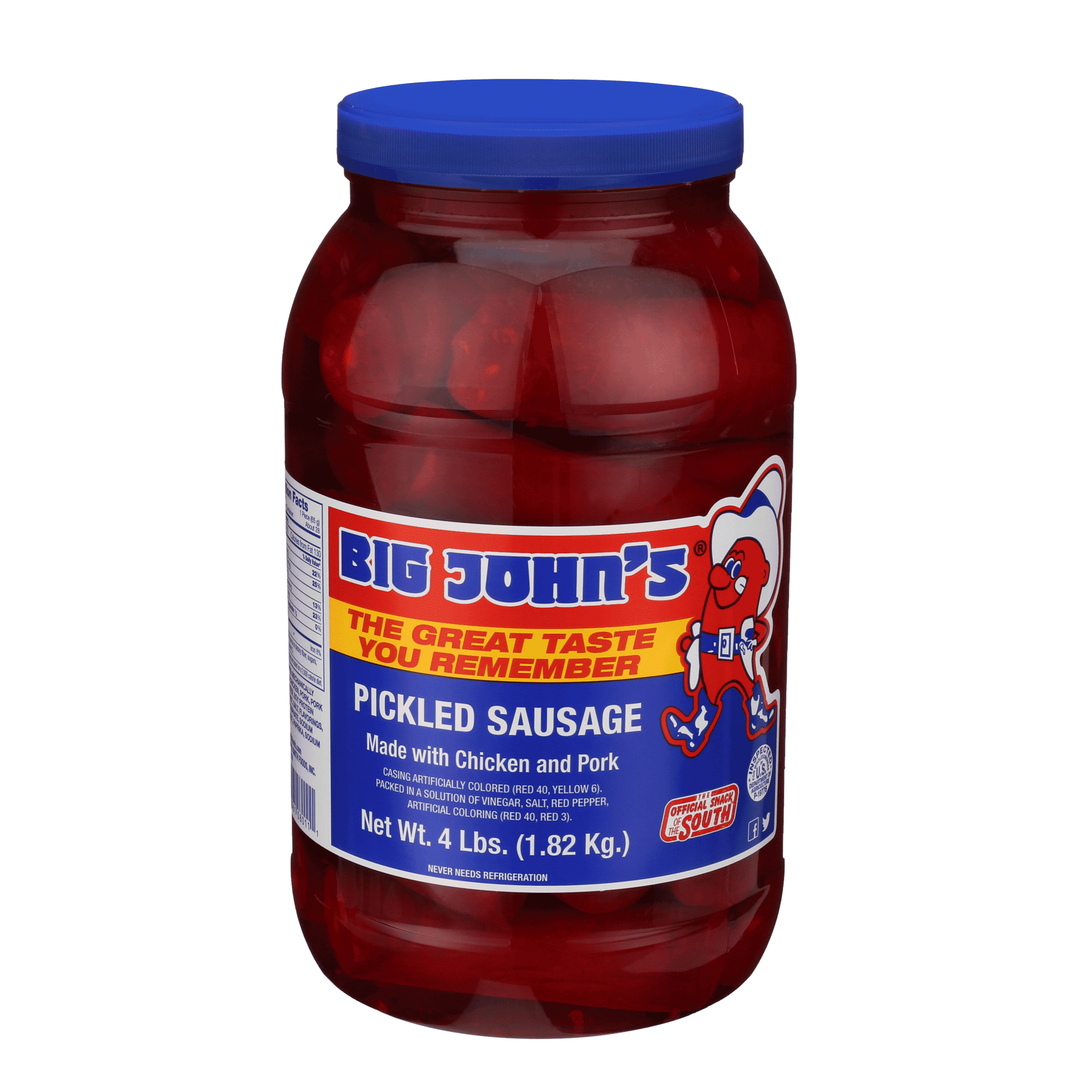 (2 pack) Big John's Ready to Eat Pickled Sausage 4lb Jar
