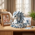 thumbnail image 6 of Ice Dragon DIY Patchwork Sewing Kit, Fantasy Animal Craft Set with Pre-Cut Fabric & Instructions, All Supplies Included for Beginners, 6 of 6